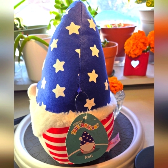 Squishmallows Rell the Stars and Stripes Gnome Plush - Picture 2 of 8